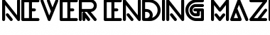 Download never ending maze Regular Font Title Preview