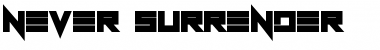 Download Never Surrender Regular Font Title Preview