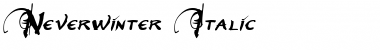 Download Neverwinter Italic Font Title Preview