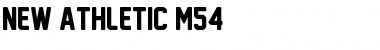 Download New Athletic M54 Regular Font Title Preview