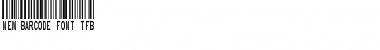 Download New Barcode Font tfb Regular Font Title Preview