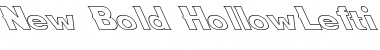 Download New Bold HollowLefti Regular Font Title Preview