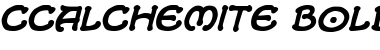 Download CCAlchemite BoldItalic Font Title Preview