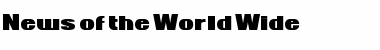 Download News of the World Font