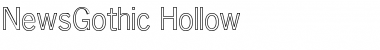 Download NewsGothic Hollow Regular Font