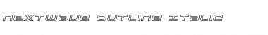 Download Nextwave Outline Italic Italic Font