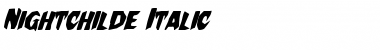 Download Nightchilde Italic Italic Font