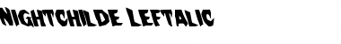 Download Nightchilde Leftalic Italic Font