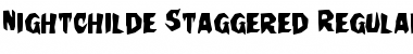 Download Nightchilde Staggered Regular Font