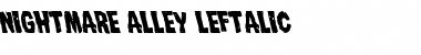 Download Nightmare Alley Leftalic Italic Font