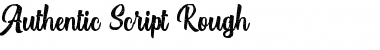 Download Authentic Script Rough Regular Font Title Preview