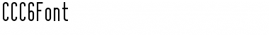 Download CCC6Font Regular Font Title Preview