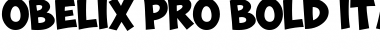 Download ObelixPro Bold Italic Font