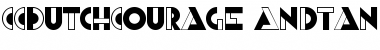 Download CCDutchCourage-AndTan-Black Black Font Title Preview