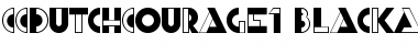 Download CCDutchCourage1 BlackAndTan Font Title Preview