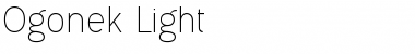 Download Ogonek Light Regular Font Title Preview