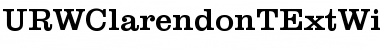 Download URWClarendonTExtWid Regular Font