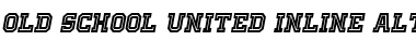 Download Old School United Inline Alt Italic Font