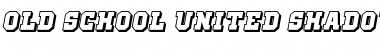 Download Old School United Shadow Italic Font Title Preview