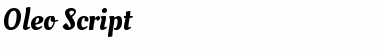 Download Oleo Script Regular Font Title Preview