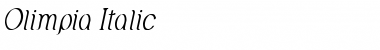 Download Olimpia Italic Font Title Preview