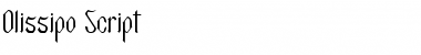 Download Olissipo Script Regular Font Title Preview