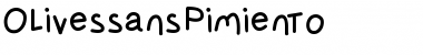 Download OlivessansPimiento Medium Font Title Preview