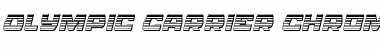 Download Olympic Carrier Chrome Italic Italic Font Title Preview