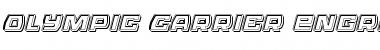 Download Olympic Carrier Engraved Italic Italic Font Title Preview
