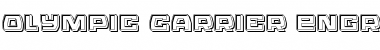 Download Olympic Carrier Engraved Regular Font Title Preview