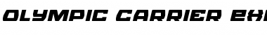 Download Olympic Carrier Expanded Italic Expanded Italic Font Title Preview