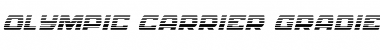 Download Olympic Carrier Gradient Italic Italic Font Title Preview