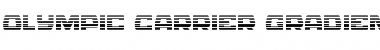 Download Olympic Carrier Gradient Regular Font Title Preview