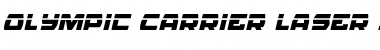 Download Olympic Carrier Laser Italic Italic Font Title Preview