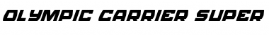 Download Olympic Carrier Super-Italic Italic Font Title Preview