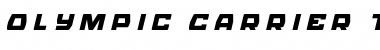 Download Olympic Carrier Title Italic Italic Font Title Preview