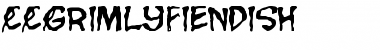 Download CCGrimlyFiendish Roman Font Title Preview