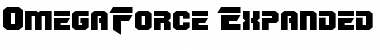 Download OmegaForce Expanded Expanded Font Title Preview