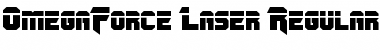 Download OmegaForce Laser Regular Font Title Preview