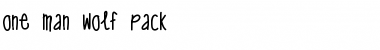 Download one man wolf pack Medium Font Title Preview