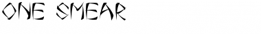 Download One Smear Regular Font Title Preview