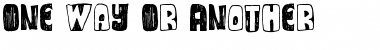 Download One Way Or Another Regular Font Title Preview