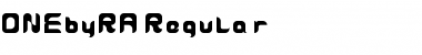 Download ONEbyRA Regular Font Title Preview