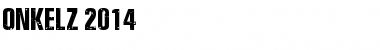 Download ONKELZ 2014 Regular Font Title Preview