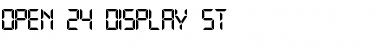 Download Open 24 Display St Regular Font Title Preview