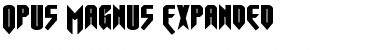 Download Opus Magnus Expanded Expanded Font Title Preview