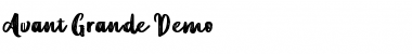 Download Avant Grande Regular Font Title Preview