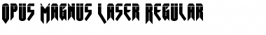 Download Opus Magnus Laser Regular Font Title Preview