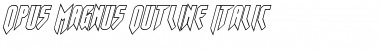 Download Opus Magnus Outline Italic Italic Font Title Preview