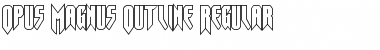 Download Opus Magnus Outline Regular Font Title Preview